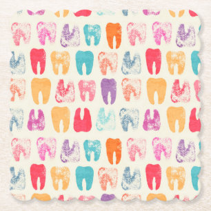 Dessous-de-verre En Papier Motif grunge de dent