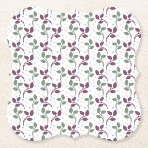 Dessous-de-verre En Papier Motif sans couture de feuille minimal Botanique