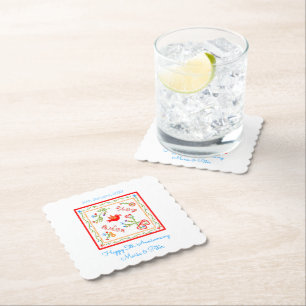 Dessous-de-verre En Papier Mouchoirs d'amour de Valentine