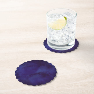 Dessous-de-verre En Papier Navy blue Design Coaster