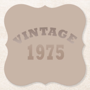 Dessous-de-verre En Papier né en 1975 fête vintage du 50e anniversaire