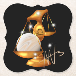 Dessous-de-verre En Papier Nebula Libra Venus Zodiac