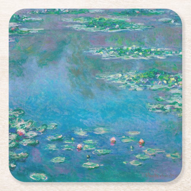 Dessous-de-verre en papier: "NÉNUPHARS" PAR MONET (Devant)
