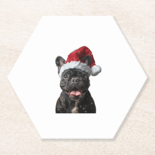 Dessous-de-verre En Papier Noël des Bulldog français