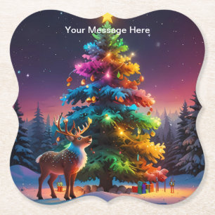 Dessous-de-verre En Papier Noël hiver Wonderland