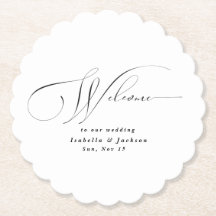 Noir & Blanc Élégante Calligraphie Moderne mariage