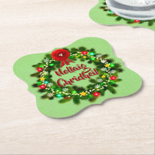 Dessous-de-verre En Papier Nollaig Chridheil Noël écossais