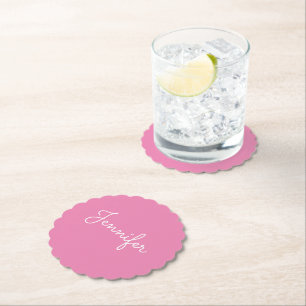 Dessous-de-verre En Papier Nom personnel personnalisable, Nom personnel