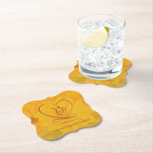 Dessous-de-verre En Papier Omnipotent (En situation)