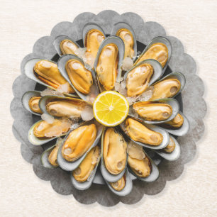 Dessous-de-verre En Papier Oyster Platter