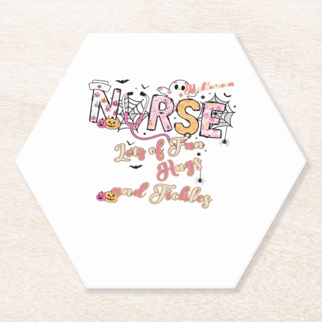 Dessous-de-verre En Papier Paediactric Nurse Fun Halloween Design Essential T (Devant)