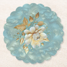 Palette bleu clair sur une conception de barogue e