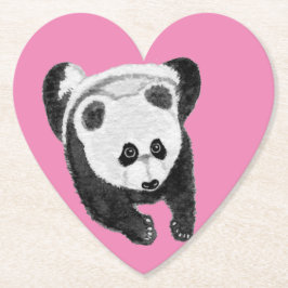 Dessous-de-verre En Papier Panda lying down