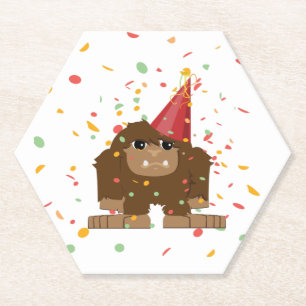Dessous-de-verre En Papier Parti Confetti Bigfoot