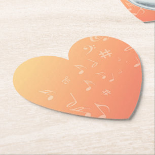 Dessous-de-verre En Papier Peach Music