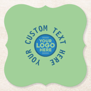Dessous-de-verre En Papier Personnalisable avec votre texte ou logo ici Stone