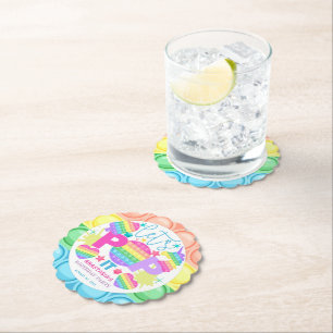 Dessous-de-verre En Papier Personnalisé Pop It Birthday Girl