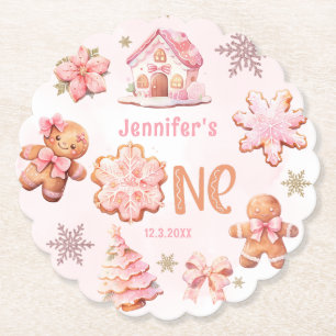 Dessous-de-verre En Papier Petit Cookie Noël 1er Anniversaire