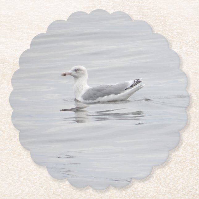 Dessous-de-verre En Papier Petite mouette (Devant)