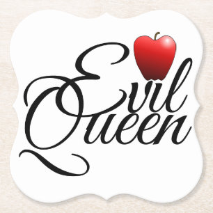 Dessous-de-verre En Papier Petite pomme Evil Queen