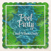 Piscine cool feuilles