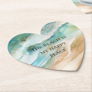 Dessous-de-verre En Papier Plage Océan