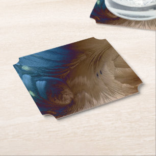 Dessous-de-verre En Papier Plumes d'or
