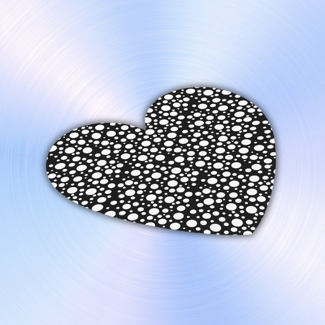 Dessous-de-verre En Papier Pois blancs sur noir | (Créateur téléchargé)