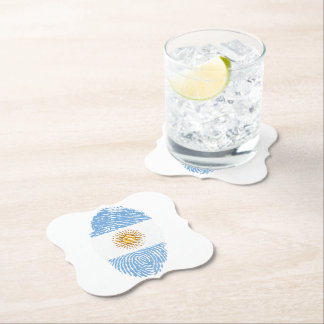 Dessous-de-verre En Papier posavasos con bandera de argentina