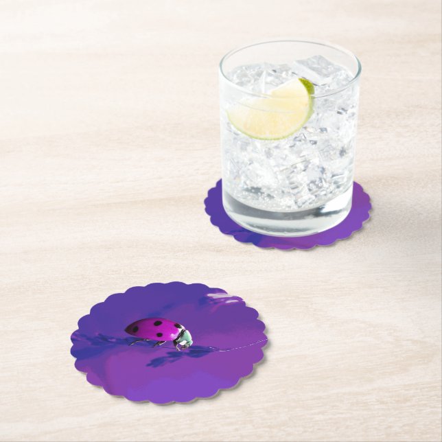 Dessous-de-verre En Papier Poupée Ladybug (En situation)