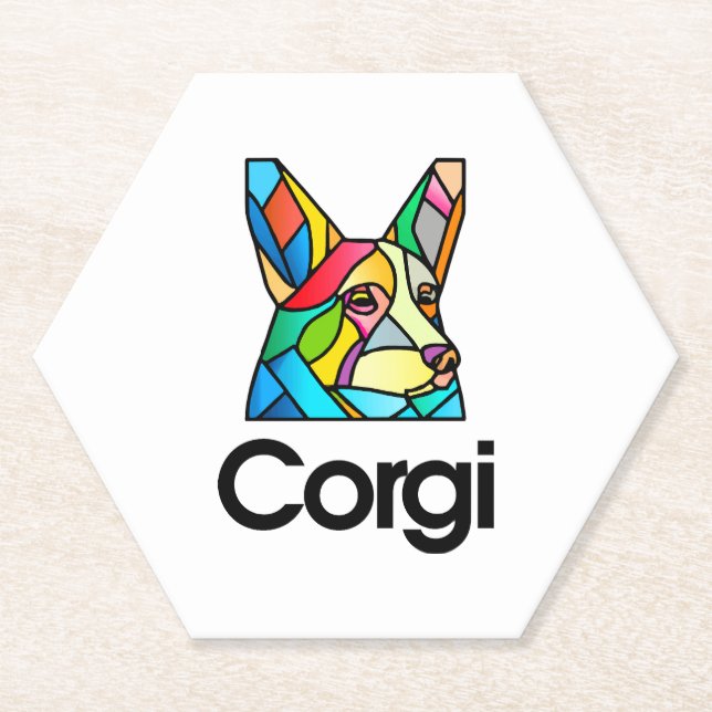 Dessous-de-verre En Papier Propriétaire du chien de Corgi Pembroke Welsh Corg (Devant)