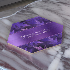 Dessous-de-verre En Papier Psychothérapie Shimmer à feuille très violette | C