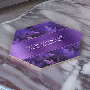 Dessous-de-verre En Papier Psychothérapie Shimmer à feuille très violette   C