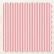 Rayure mince rouge et blanc