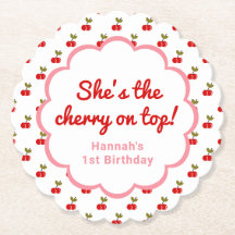 Retro Cherry 1er anniversaire Photo Party retro ro
