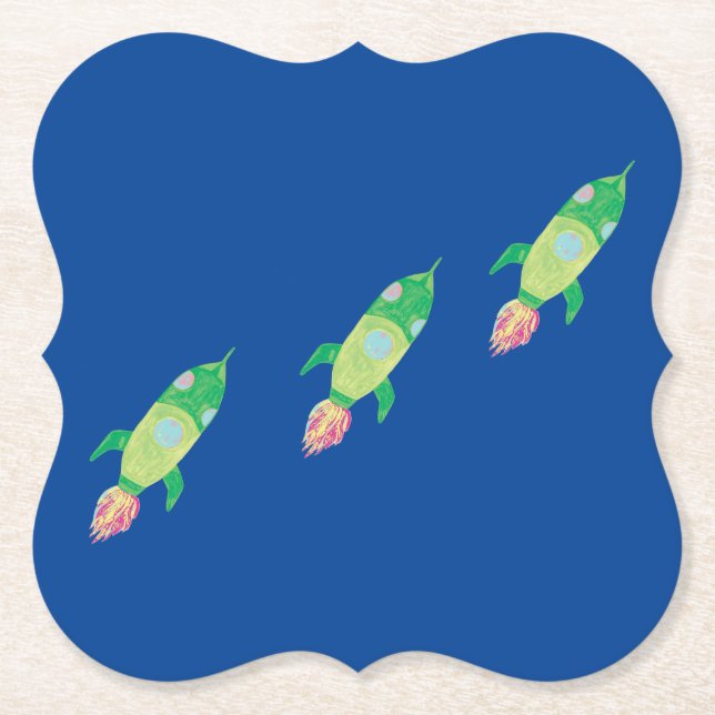 Dessous-de-verre En Papier Roquettes Green Chilton (Devant)