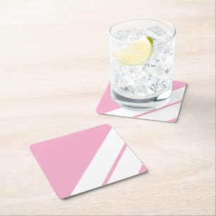 Dessous-de-verre En Papier rose blanc