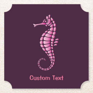 Dessous-de-verre En Papier Rose de Seahorse