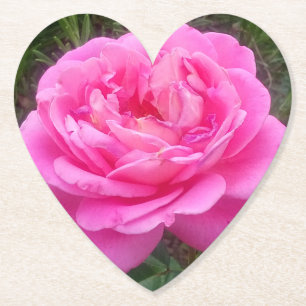 Dessous-de-verre En Papier Rose romantique 'Léonard de Vinci'