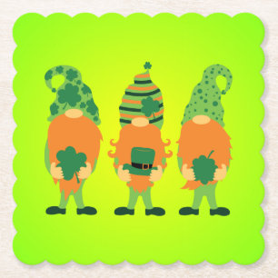 Dessous-de-verre En Papier Saint Patrick's Day Grnomes-59065