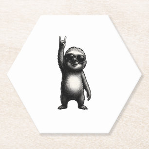 Dessous-de-verre En Papier Sloth Rocking Dance