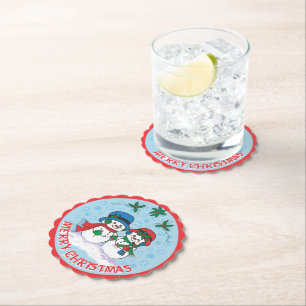 Dessous-de-verre En Papier Snowman