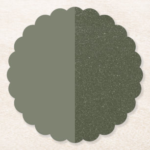 Dessous-de-verre En Papier Sous-assiette en papier vert mousse moderne de Spl