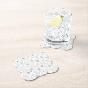 Dessous-de-verre En Papier Sous-verres en Papier Floral Élégant Décoratio