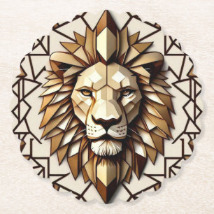 Dessous-de-verre En Papier "Splendeur du lion"