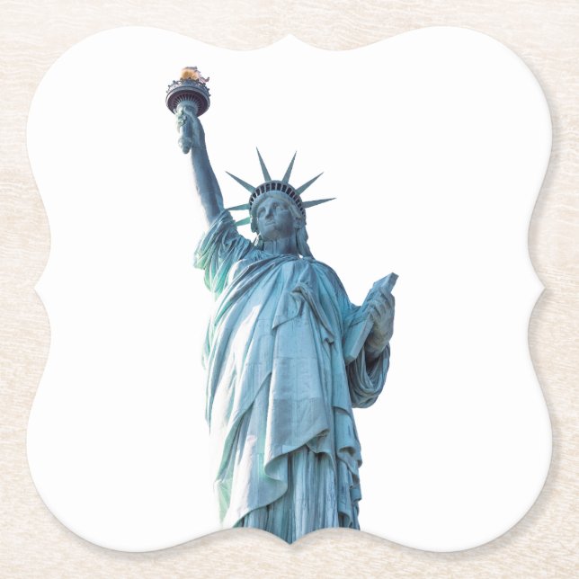 Dessous-de-verre En Papier Statue de la liberté (Devant)