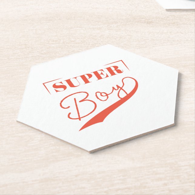 Dessous-de-verre En Papier Super Boy (Incliné)