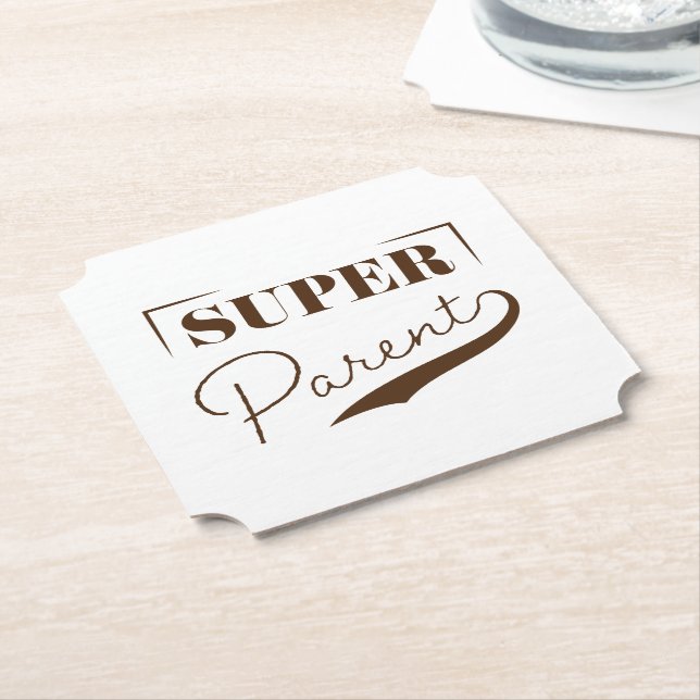 Dessous-de-verre En Papier Super parent (Incliné)