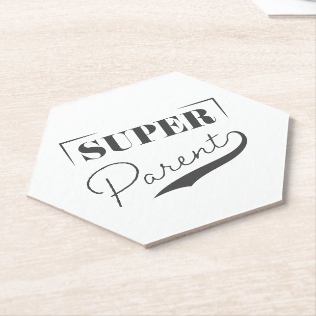Dessous-de-verre En Papier Super parent (Incliné)