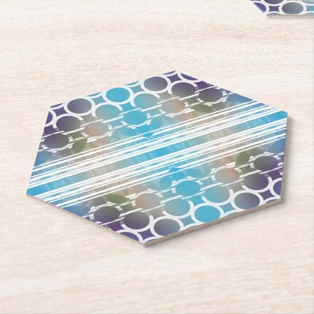 Dessous-de-verre En Papier supports abstraits (Incliné)